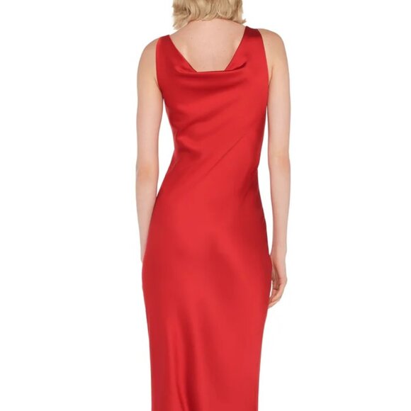 NORMA KAMALI ! MARIA GOWN Color: Tiger Red(XL) - Picture 5 of 13